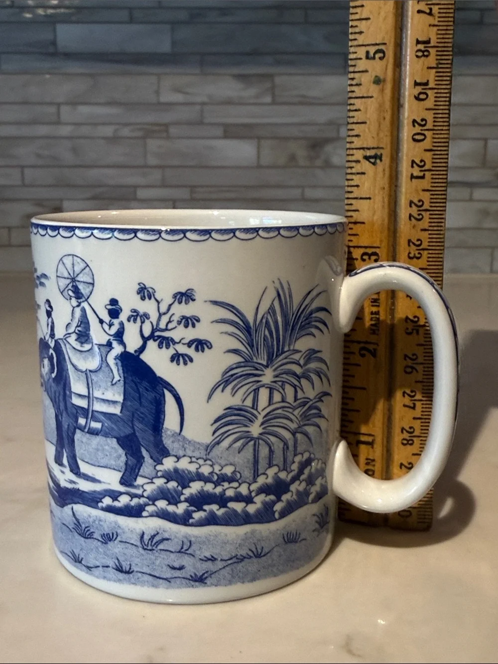 Spode Blue Room Collection Elephant 8 oz Coffee Cup / Mug